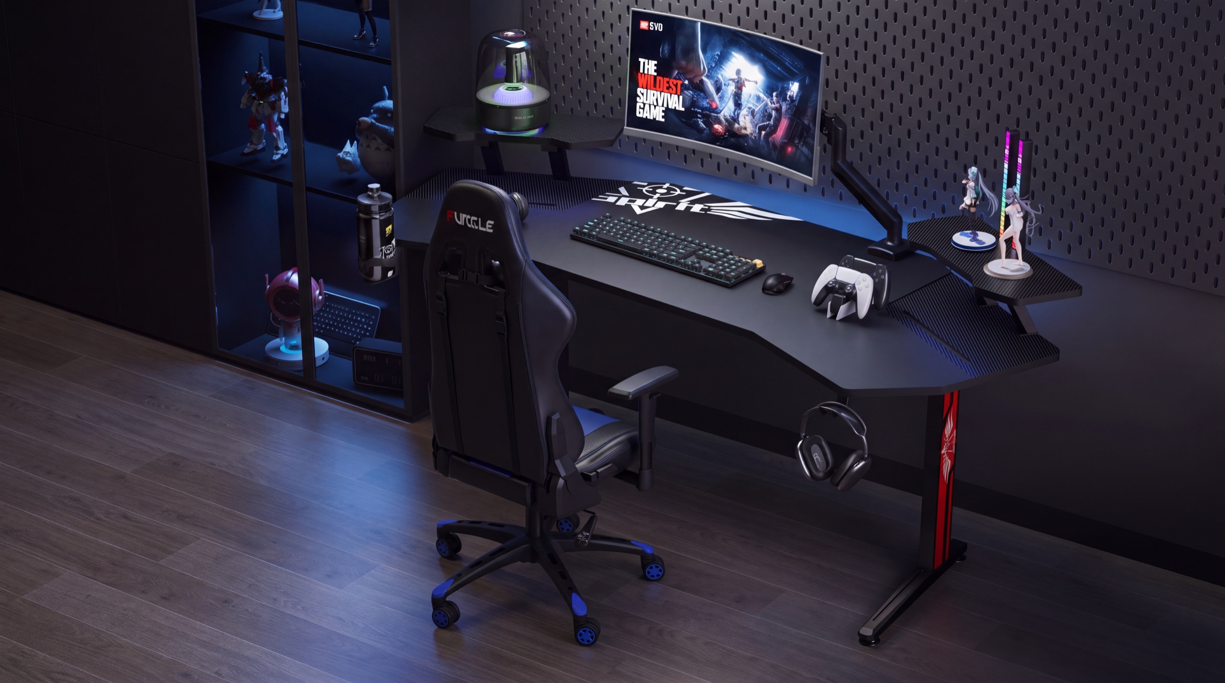 The same DS gaming desk and chair set — After Dark